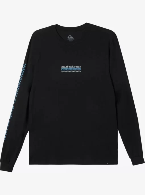 Mens Quiksilver Tees | Omni Check Turn Long Sleeve T-Shirt