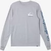 Mens Quiksilver Tees | Omni Logo Long Sleeve T-Shirt