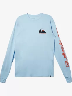 Mens Quiksilver Tees | Omni Logo Long Sleeve T-Shirt