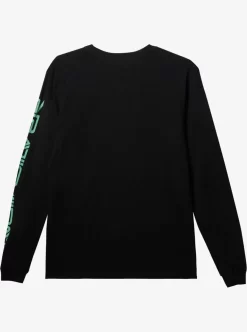Mens Quiksilver Tees | Omni Logo Long Sleeve T-Shirt