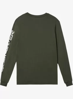 Mens Quiksilver Tees | Omni Logo Long Sleeve T-Shirt