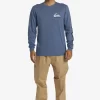 Mens Quiksilver Tees | Omni Logo Long Sleeve T-Shirt