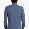 Mens Quiksilver Tees | Omni Logo Long Sleeve T-Shirt
