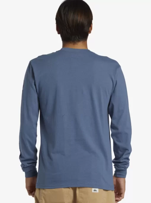 Mens Quiksilver Tees | Omni Logo Long Sleeve T-Shirt