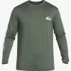 Mens Quiksilver Rashguards | Omni Session Long Sleeve Upf 50 Surf T-Shirt
