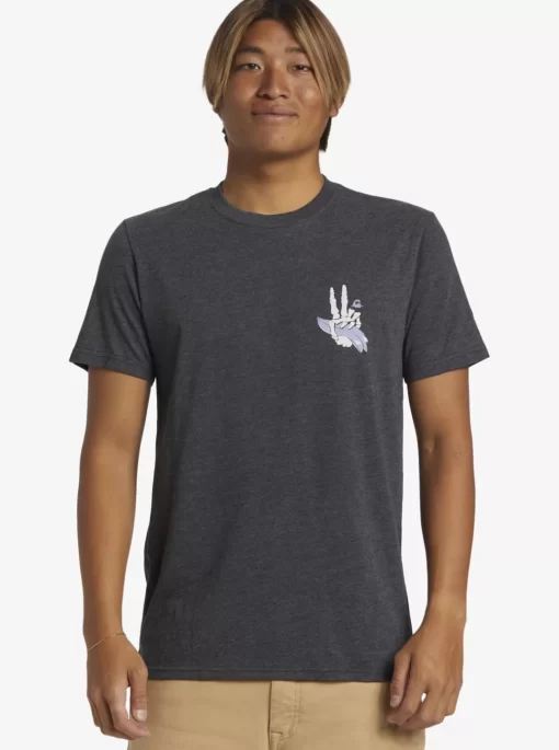 Mens Quiksilver Tees | Peace Out T-Shirt