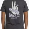 Mens Quiksilver Tees | Peace Out T-Shirt