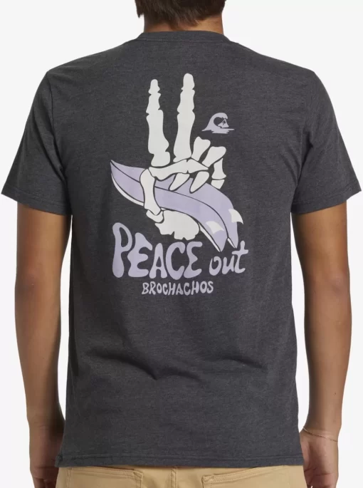 Mens Quiksilver Tees | Peace Out T-Shirt