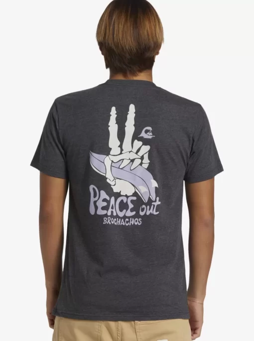 Mens Quiksilver Tees | Peace Out T-Shirt