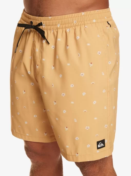 Mens Quiksilver Elastic Waist | Re-Mix 17" Volleys