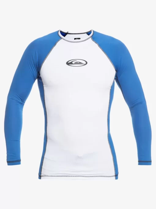 Mens Quiksilver Rashguards | Saturn Protection Long Sleeve Upf 50 Rashguard For Men