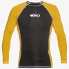 Mens Quiksilver Rashguards | Saturn Protection Long Sleeve Upf 50 Rashguard For Men