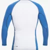 Mens Quiksilver Rashguards | Saturn Protection Long Sleeve Upf 50 Rashguard For Men