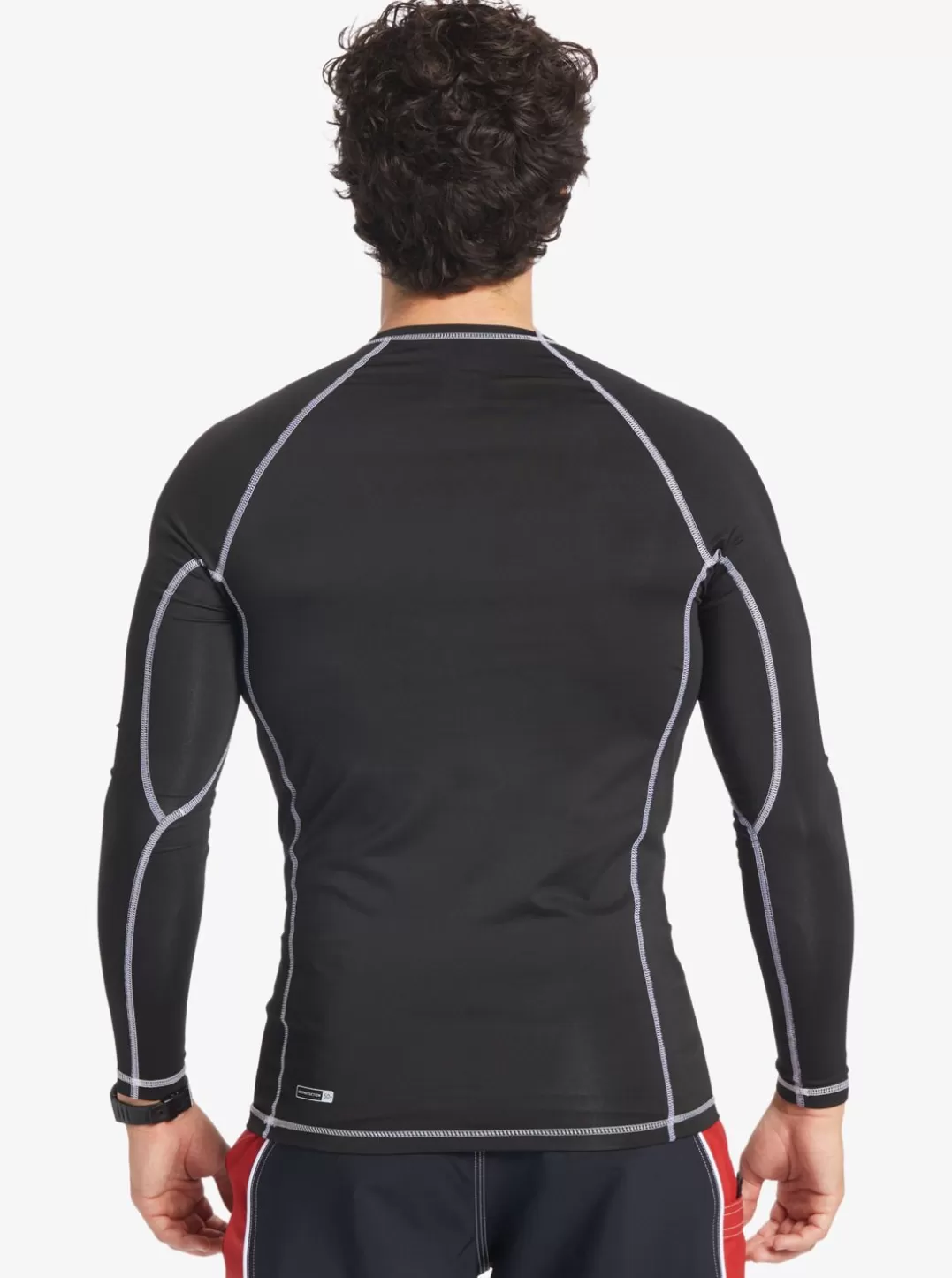Mens Quiksilver Rashguards | Saturn Protection Long Sleeve Upf 50 Rashguard For Men