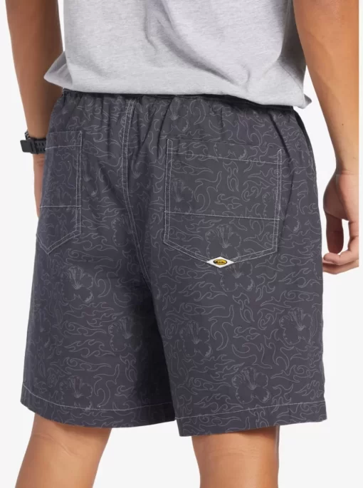 Mens Quiksilver Shorts & Amphibians | Saturn Taxer 18" Elastic Shorts