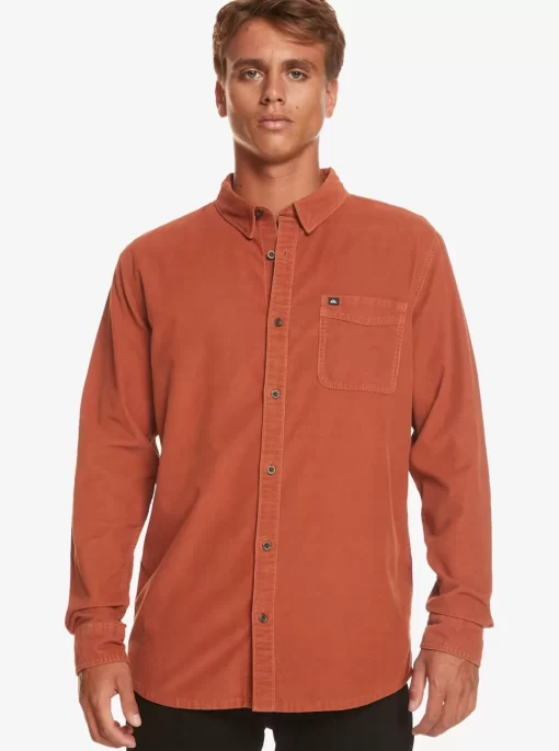Mens Quiksilver Shirts & Polos | Smoke Trail Long Sleeve Shirt