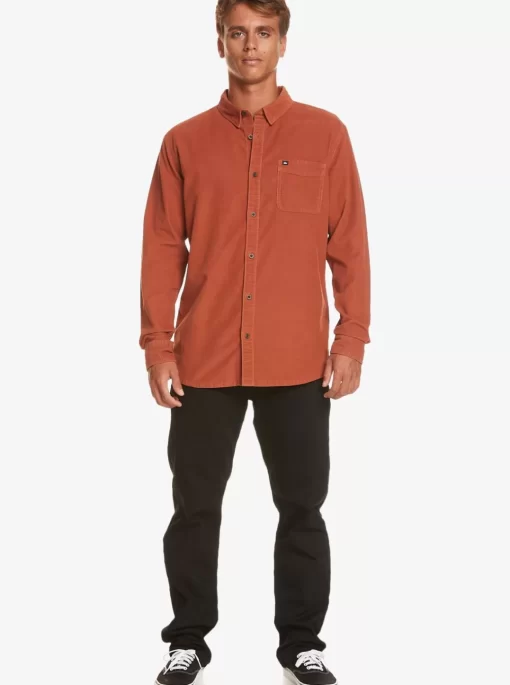 Mens Quiksilver Shirts & Polos | Smoke Trail Long Sleeve Shirt