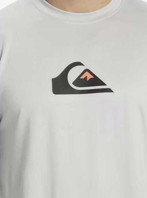Mens Quiksilver Rashguards | Solid Streak Long Sleeve Upf 50 Surf Tee