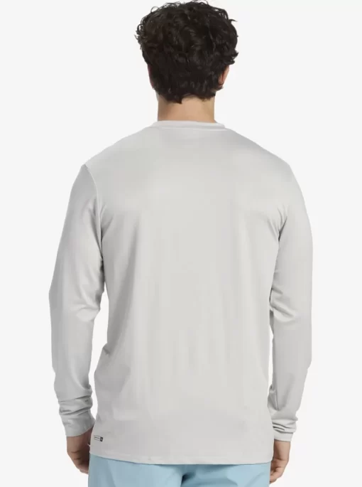 Mens Quiksilver Rashguards | Solid Streak Long Sleeve Upf 50 Surf Tee