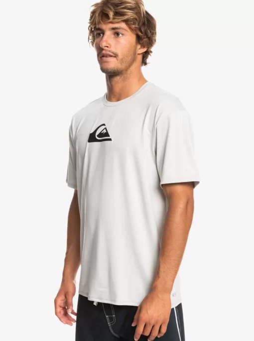 Mens Quiksilver Rashguards | Solid Streak Short Sleeve Upf 50 Surf Tee