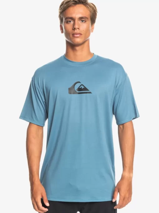 Mens Quiksilver Rashguards | Solid Streak Short Sleeve Upf 50 Surf Tee