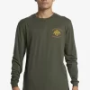 Mens Quiksilver Tees | Solo Arbol Long Sleeve T-Shirt
