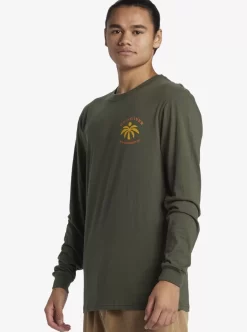 Mens Quiksilver Tees | Solo Arbol Long Sleeve T-Shirt