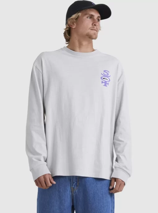 Mens Quiksilver Tees | Stretch Long Sleeve T-Shirt