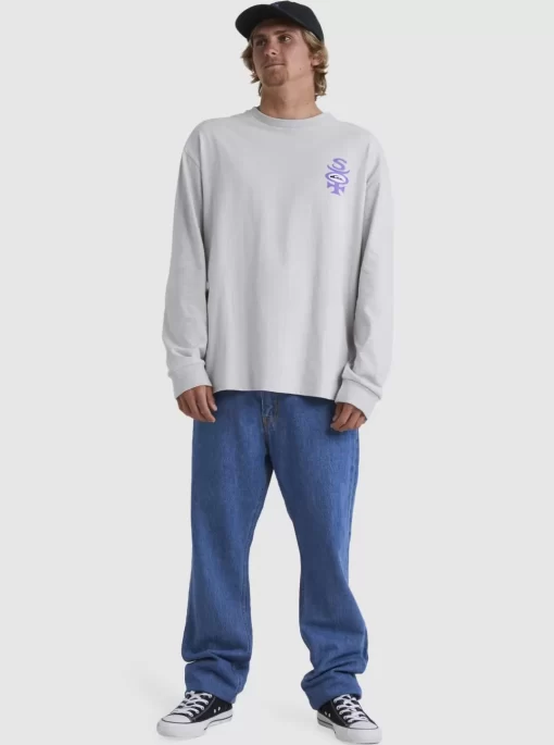 Mens Quiksilver Tees | Stretch Long Sleeve T-Shirt