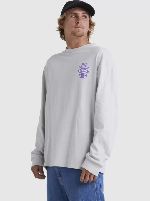 Mens Quiksilver Tees | Stretch Long Sleeve T-Shirt