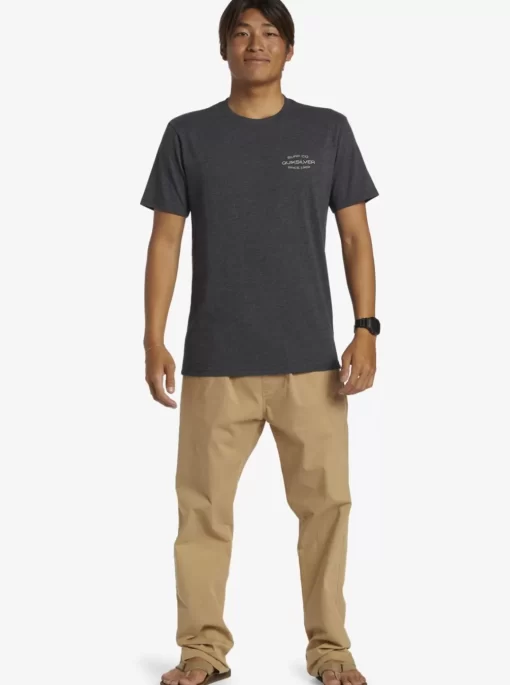 Mens Quiksilver Tees | Surf Lockup T-Shirt