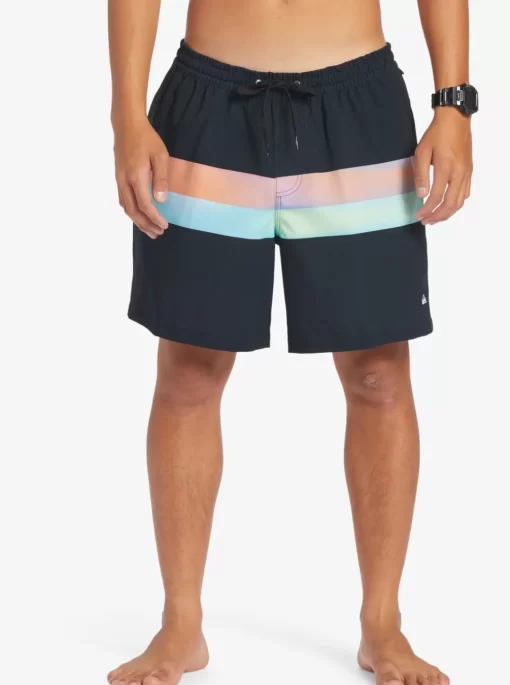 Mens Quiksilver Elastic Waist | Surfsilk Air-Brush 17" Volleys For Men