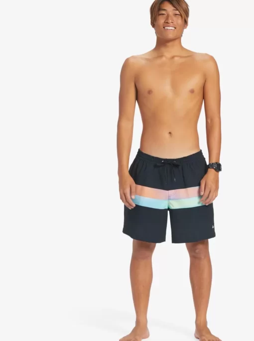 Mens Quiksilver Elastic Waist | Surfsilk Air-Brush 17" Volleys For Men