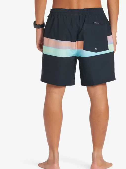 Mens Quiksilver Elastic Waist | Surfsilk Air-Brush 17" Volleys For Men