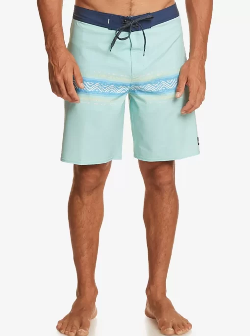 Mens Quiksilver Boardshorts | Surfsilk Mesa Stripe 19" Boardshorts