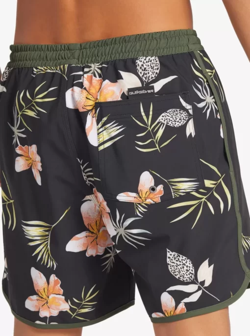 Mens Quiksilver Elastic Waist | Surfsilk Scallop Volley 17" Volleys