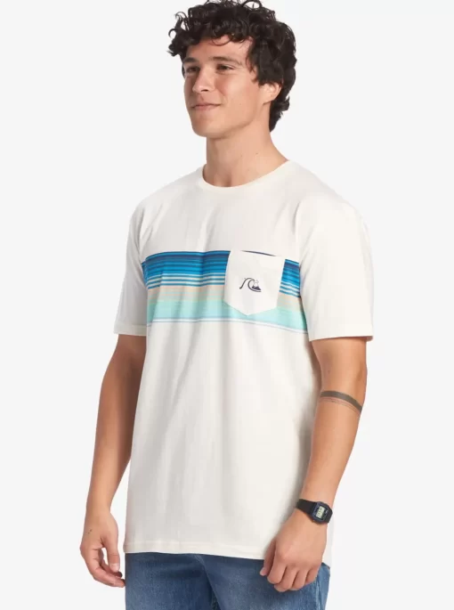 Mens Quiksilver Tees | Swell Vision Stripe Pocket T-Shirt