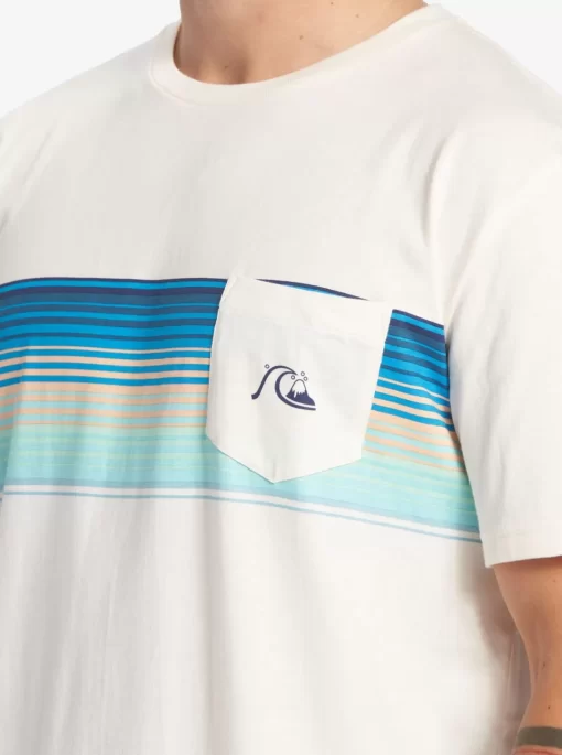 Mens Quiksilver Tees | Swell Vision Stripe Pocket T-Shirt