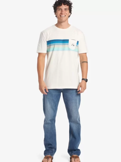 Mens Quiksilver Tees | Swell Vision Stripe Pocket T-Shirt