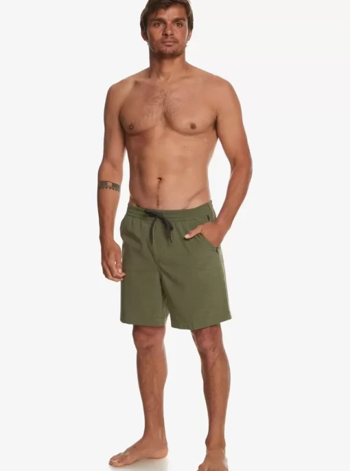 Mens Quiksilver Boardshorts | Taxer Heather 18" Amphibian Boardshorts
