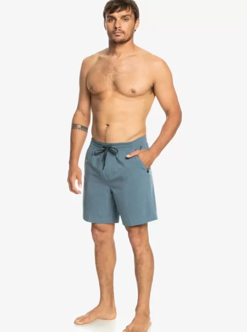 Mens Quiksilver Boardshorts | Taxer Heather 18" Amphibian Boardshorts