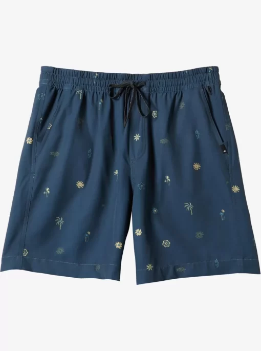 Mens Quiksilver Boardshorts | Taxer Print 18" Amphibian Boardshorts