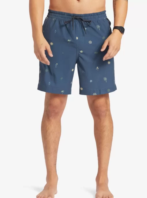 Mens Quiksilver Boardshorts | Taxer Print 18" Amphibian Boardshorts