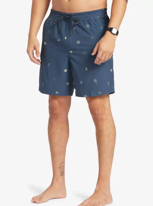 Mens Quiksilver Boardshorts | Taxer Print 18" Amphibian Boardshorts