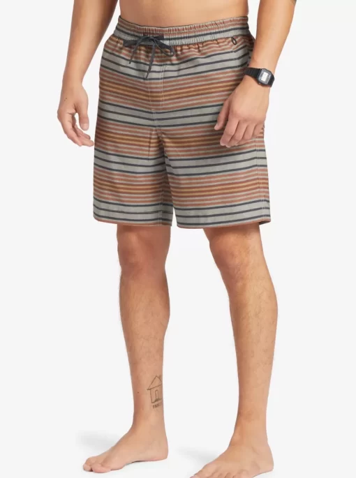 Mens Quiksilver Boardshorts | Taxer Print 18" Amphibian Boardshorts