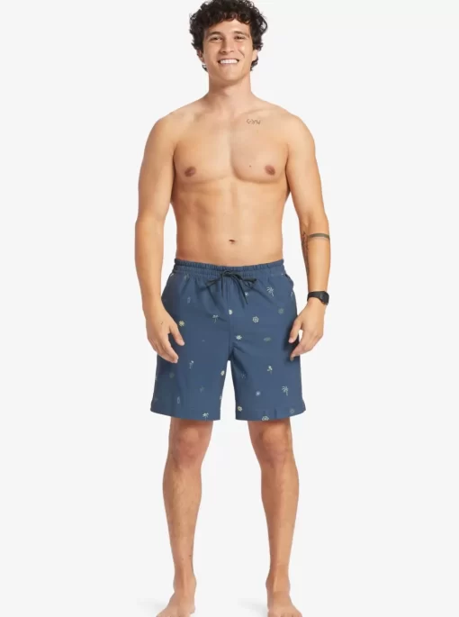 Mens Quiksilver Boardshorts | Taxer Print 18" Amphibian Boardshorts