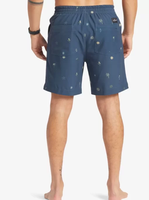 Mens Quiksilver Boardshorts | Taxer Print 18" Amphibian Boardshorts