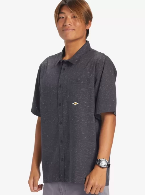 Mens Quiksilver Shirts & Polos | The Saturn Short Sleeve Shirt