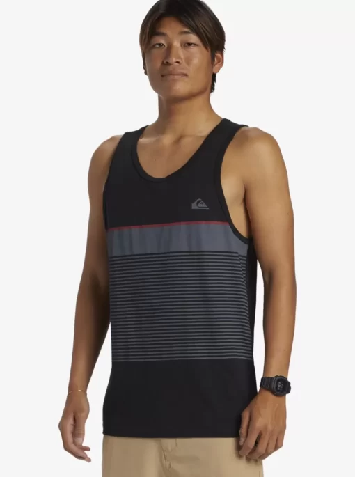 Mens Quiksilver Tees | Tijuana Stripe Tank Top