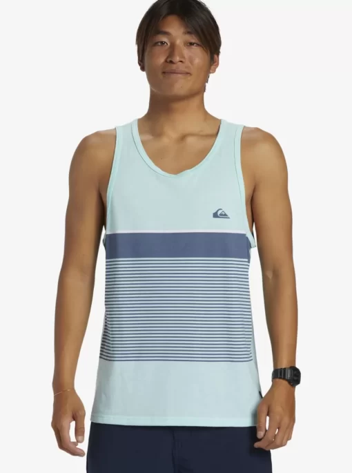Mens Quiksilver Tees | Tijuana Stripe Tank Top